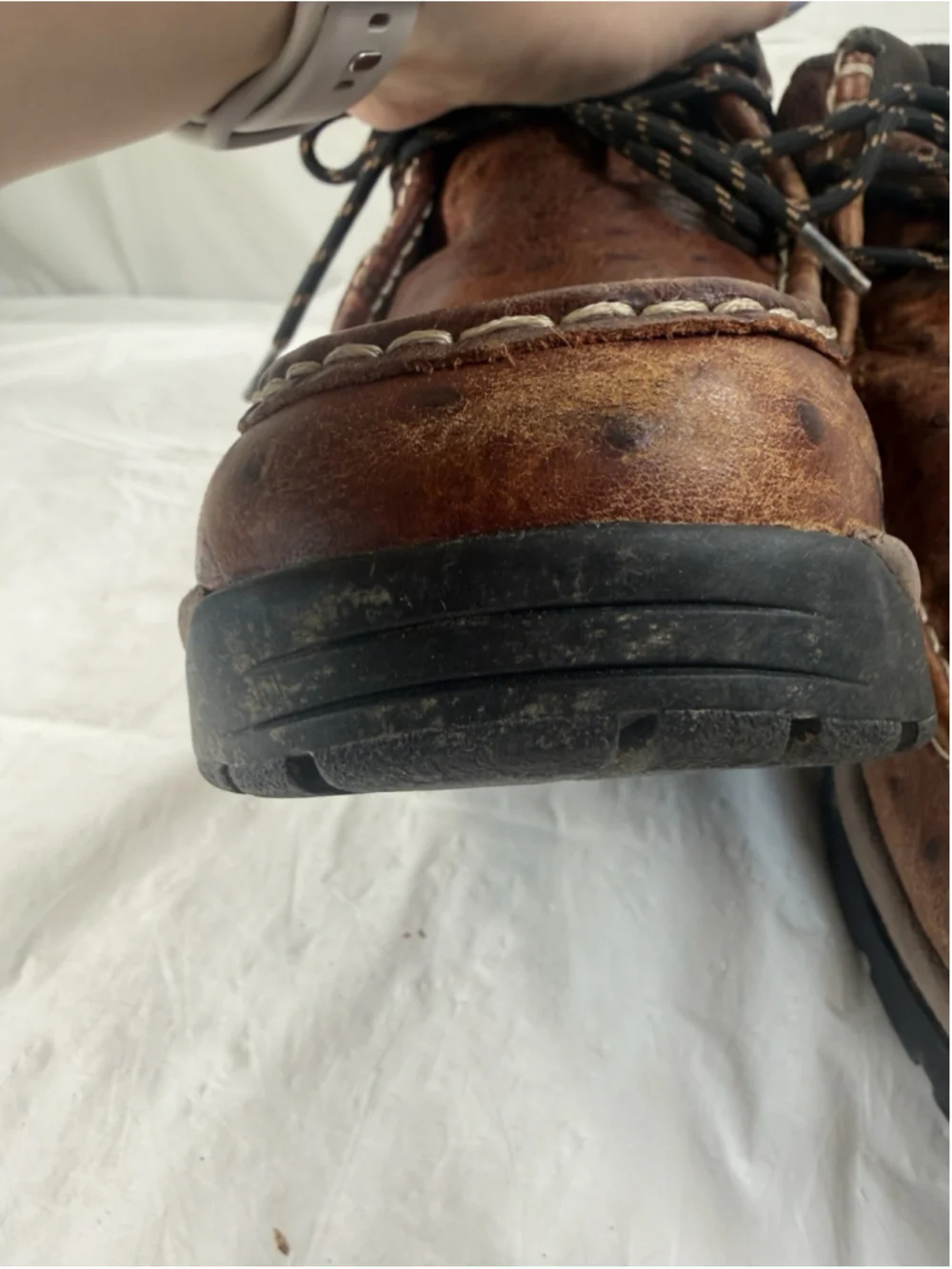 ROPER MEN'S size 9.5 OSTRICH PRINT CHUKKA CASUAL BOOTS